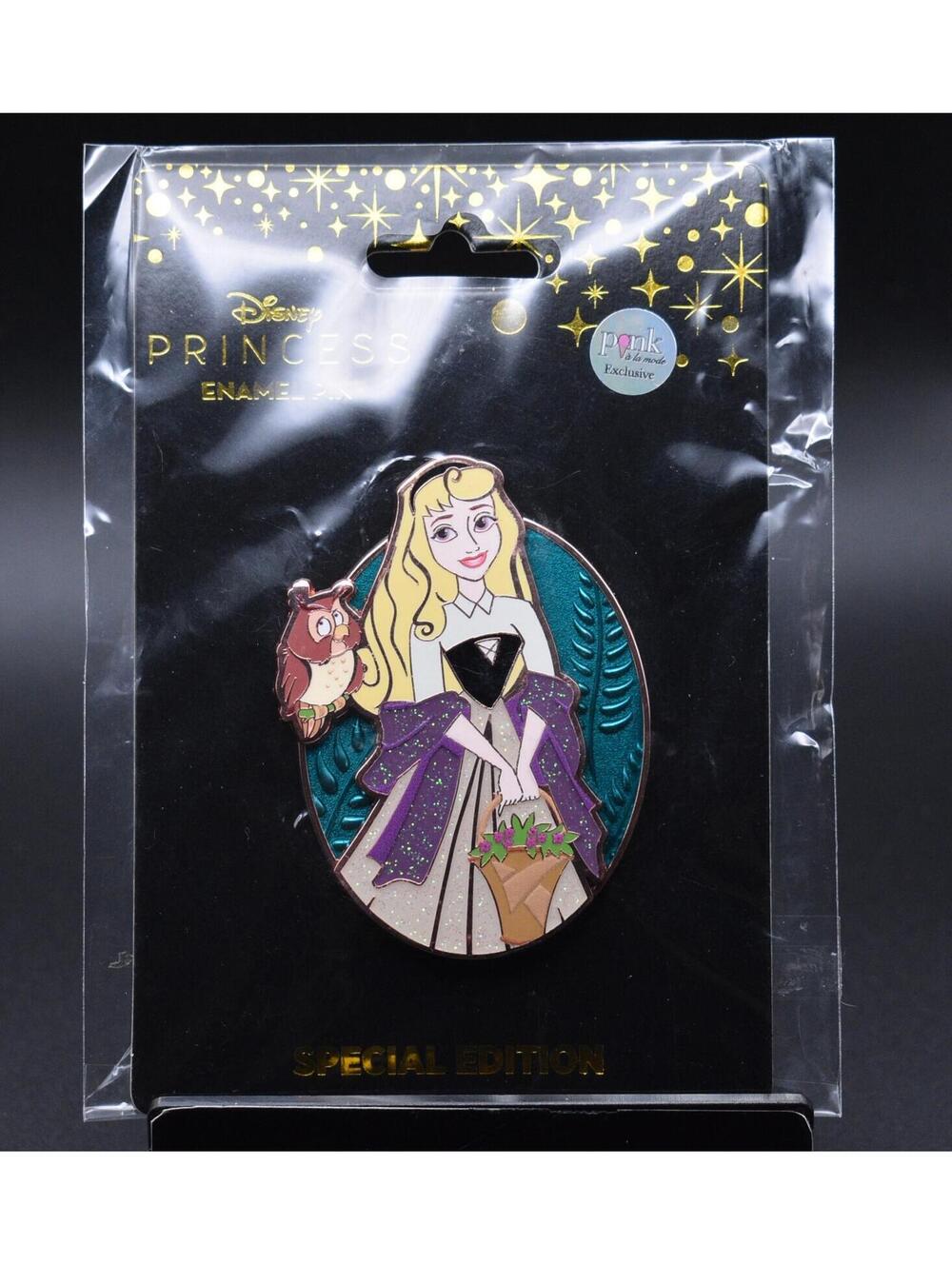 Disney Aurora and Owl Holding Flower Basket Sleeping Beauty PALM LE 400 Pin (C4)